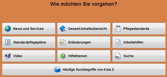 Start Pflege- und Expertenstandard Software