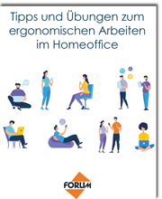Tipps und Übungen zum ergonomischen Arbeiten im Homeoffice