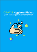 Hygiene-Plakat: STOP für Corona-Virus und Co