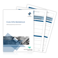 Erste-Hilfe-Meldeblock Erste-Hilfe-Meldeblock